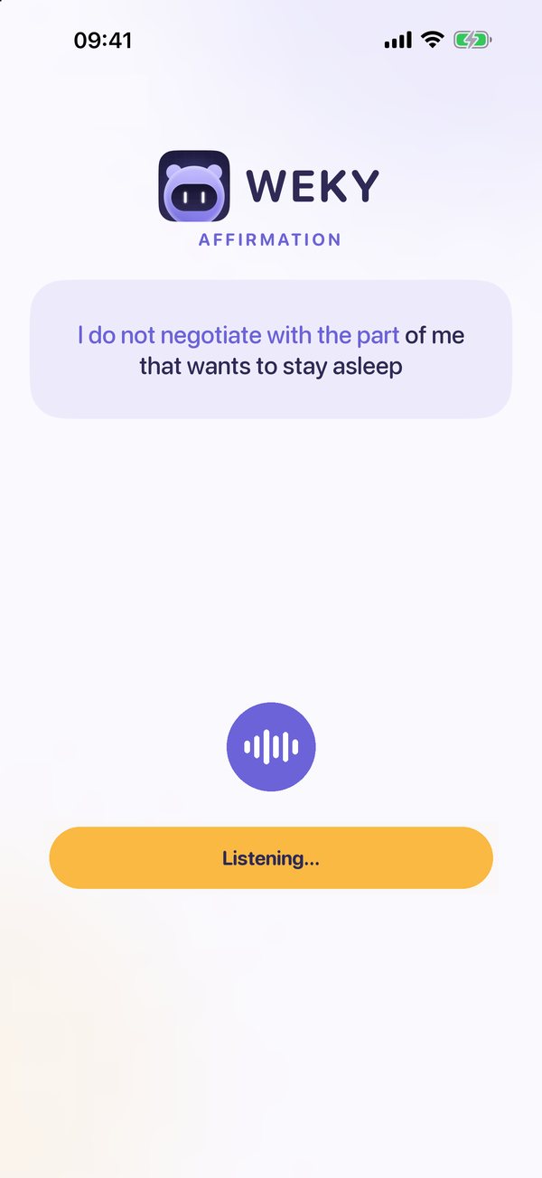 Affirmation: say it out loud
