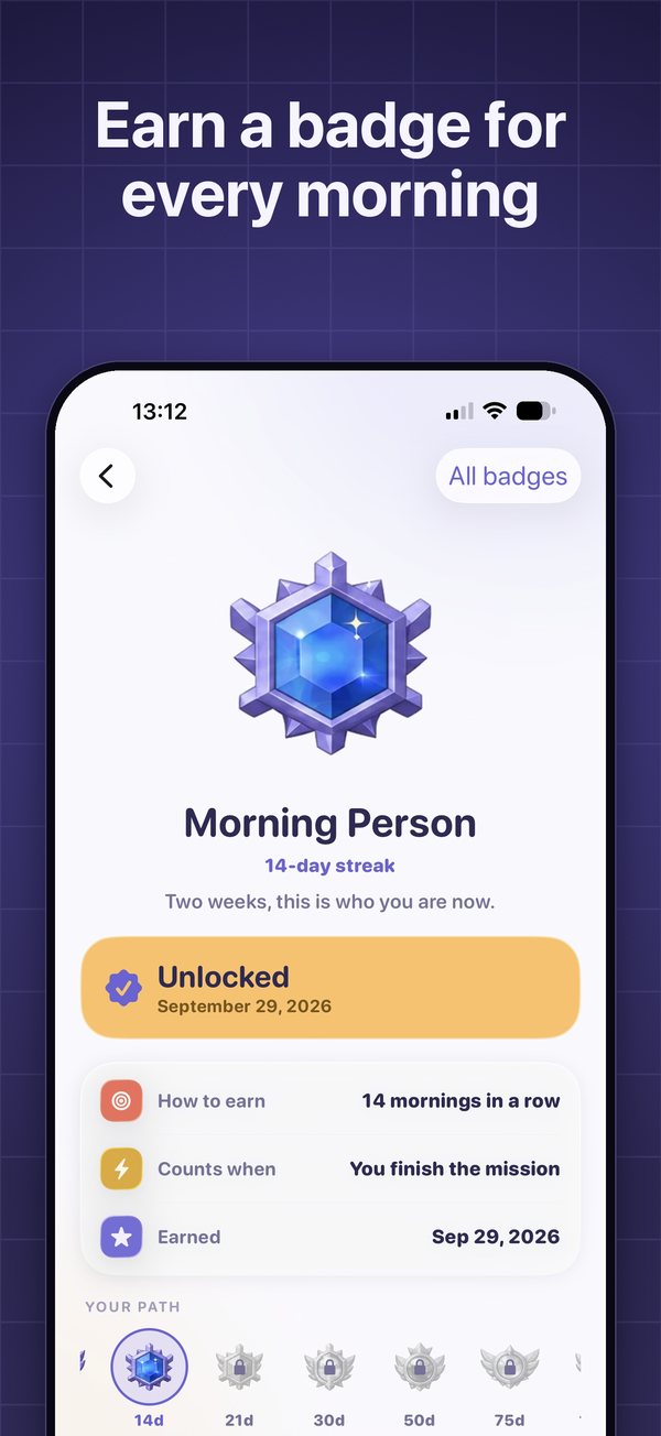Badges as you go