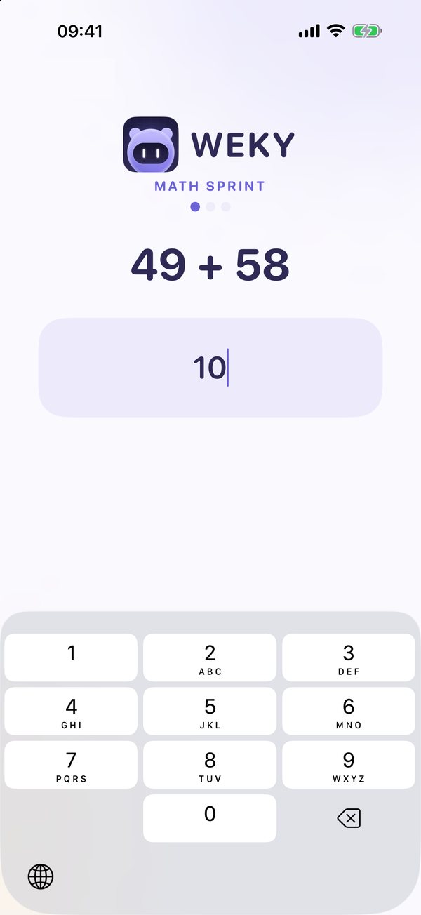 Math Sprint: three quick equations